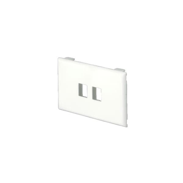 Panduit SNAP-ON FLUSH MOUNT UNIVERSAL, KEYSTONE FACEPLATE - 2 POS, T70KW2IG
